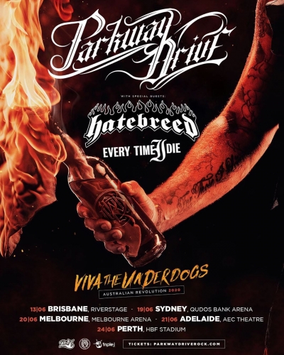 Parkway Drive "Viva The Underdogs" tour 2020